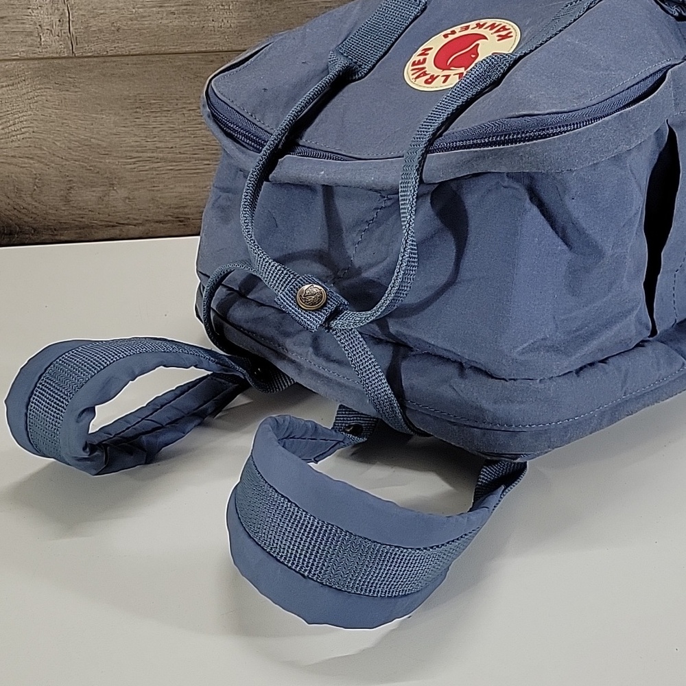 Fjallraven Kanken Rusty Blue Canvas Backpack - Picture 8 of 16